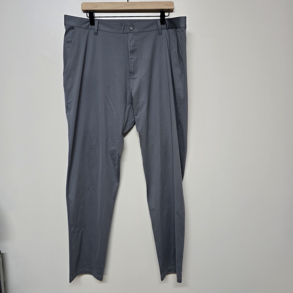 RHONE Commuter Pants Straight Leg Size 38 Gray Performance Golf Stretch